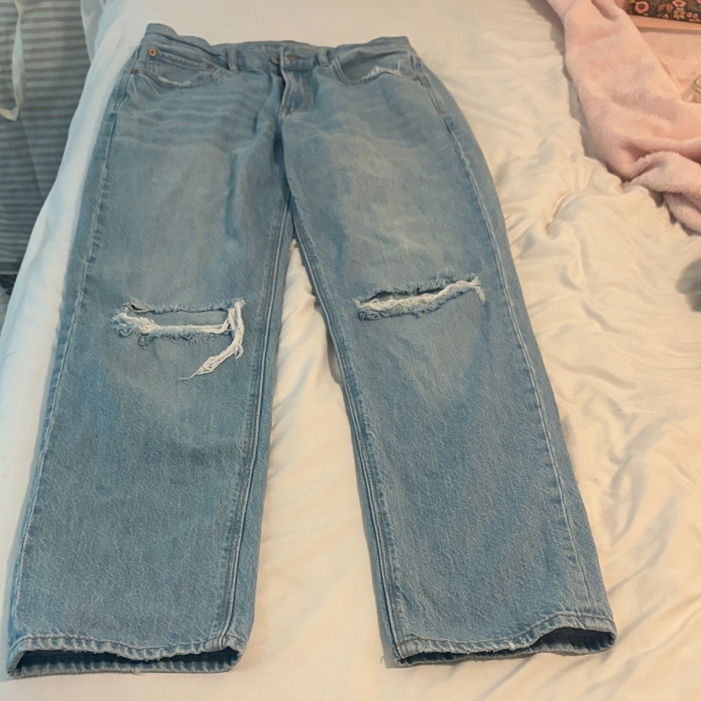 American Eagle Light Wash Denim Jeans 90’s Straight